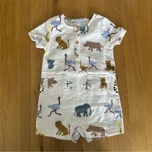 Boutchou Adorable Animal Print Baby Romper